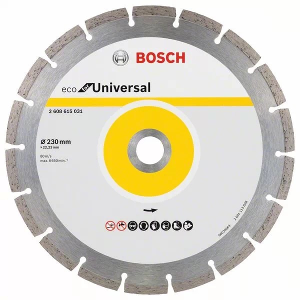 GENUINE Bosch 230mm Universal Diamond Blade Cutting Disc Brick Concrete Cut 