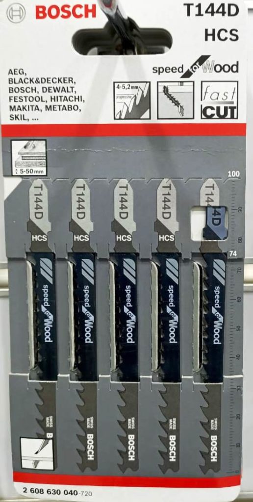 BOSCH Jigsaw Blade T144D HCS Kapasi Tools